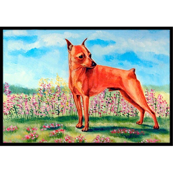 Carolines Treasures 24 x 36 in. Min Pin Indoor Or Outdoor Doormat 7516JMAT - main